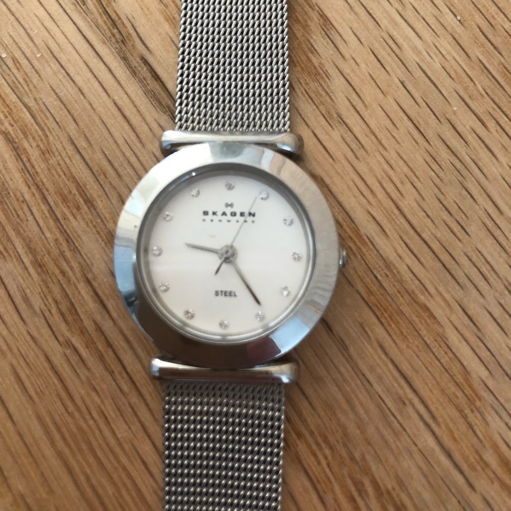 Skagen stainless steel mesh bracelet watch